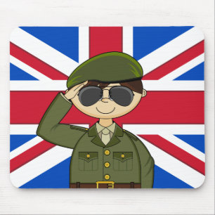 Soldado bonito Mousepad do exército britânico