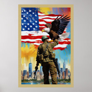 Soldado de vigia de poster Art