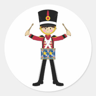 Soldado do Nutcracker que joga a etiqueta dos