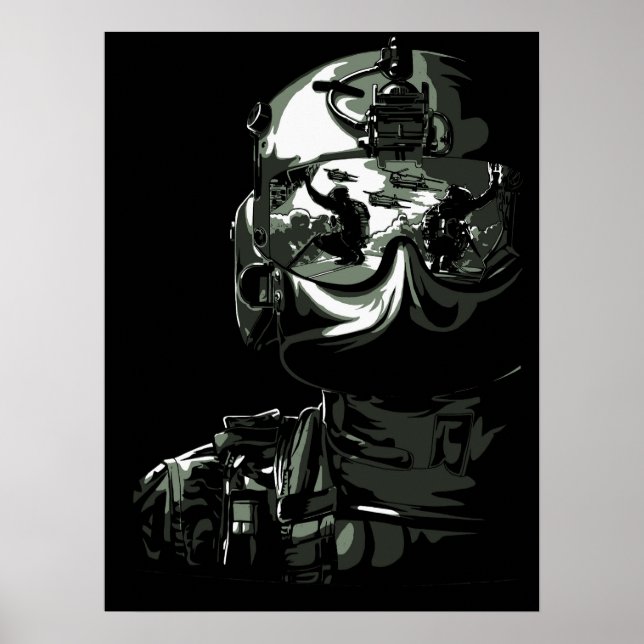Soldado Militar de poster Art (Frente)