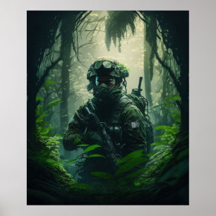Soldado Militar de poster Art