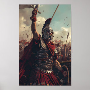 Soldado Romano na Poster de Visão do Verme