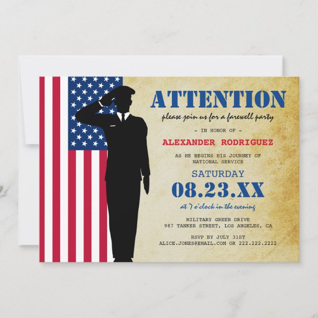 Soldado Russo Saindo do Anúncio da Festa (Frente)