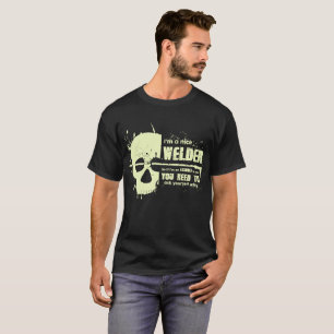 Soldador de T-Shirt Engraçadas Camisetas de crân