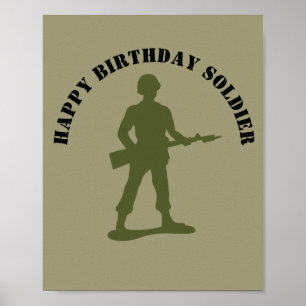 Soldados do Exército Verde Personalizaram o Poster