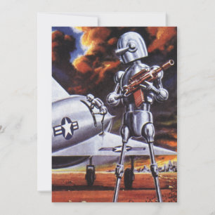 Soldados Robôs Militares de Ficção Científica Vint