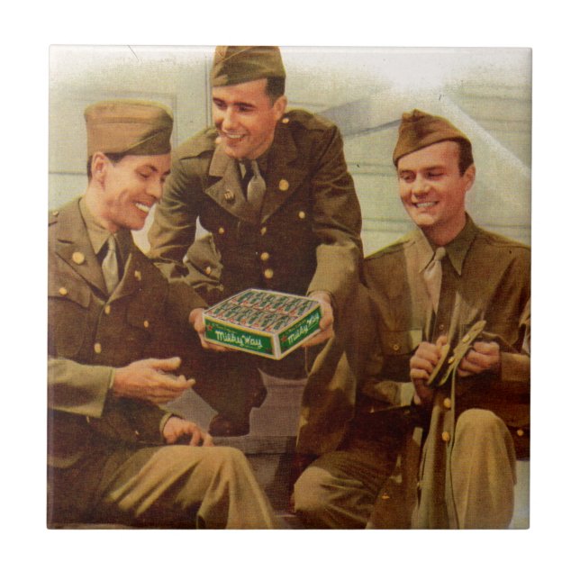 Soldas WII da década de 1940 com doce de casa (Frente)