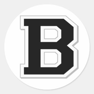 Soletre-o para fora a letra inicial B em etiquetas