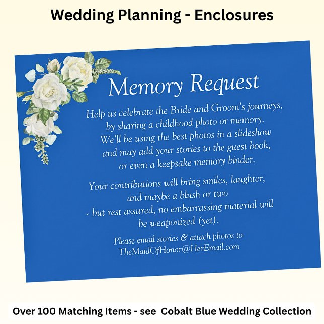 Solicitação de memória - Casamento de roscas azuis (Criador carregado)