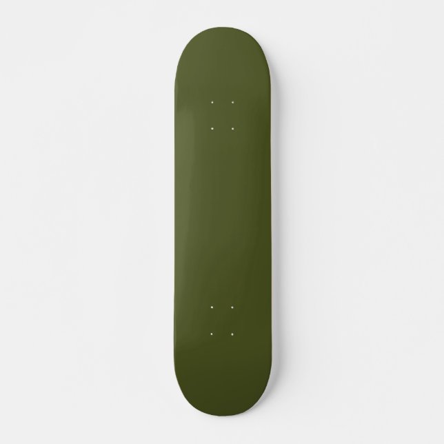 Solid Army Green Skateboard for Urban Street Style (Frente)
