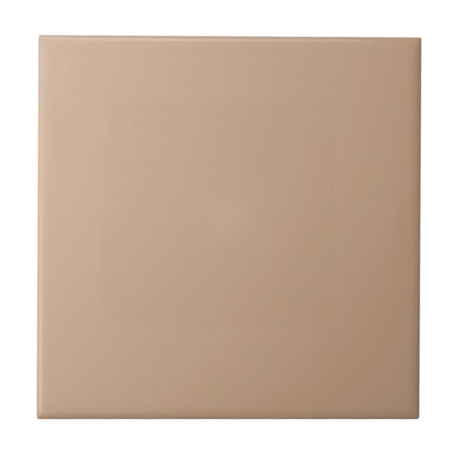 Solid Tan Color | #cca688 Ceramic Tile (Frente)