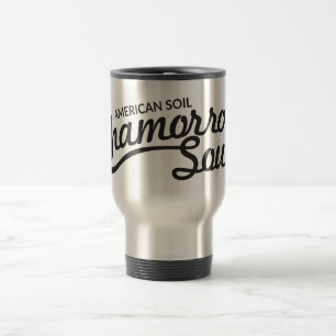 Solo americano, caneca de viagem da alma de