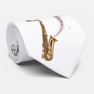 Solo de Saxofone - Gravata Personalizada para Home