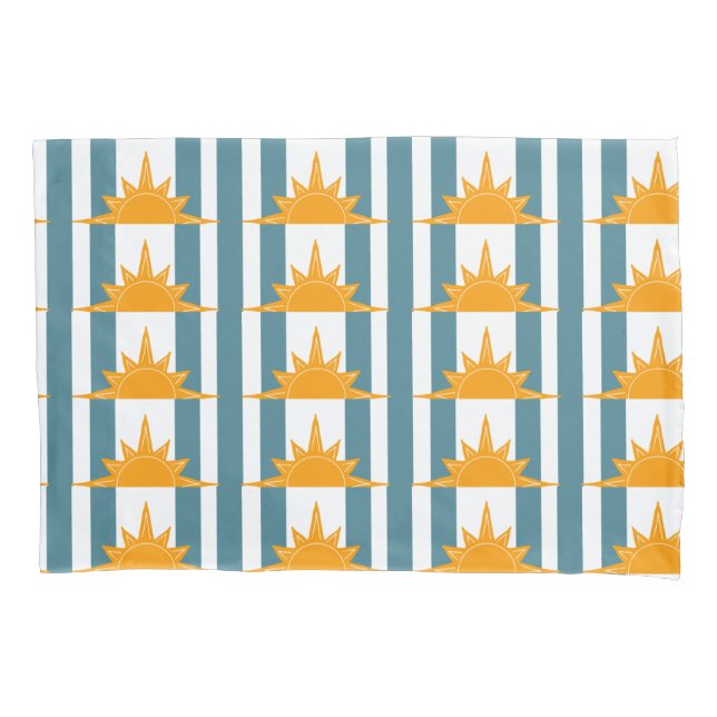 Solos Amarelos Laranja em Stripes Teais (Frente-Esquerda)