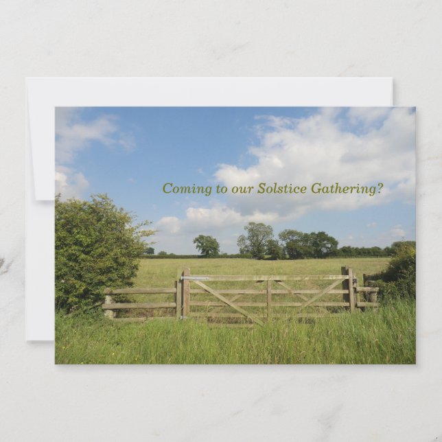 Solstício de verão que recolhe o convite (Frente)