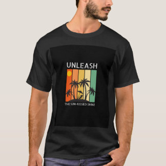 Solte a camiseta brilhante com sol