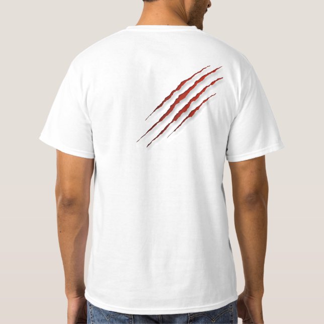 Solte o lobo dentro da camiseta impressa (Verso)