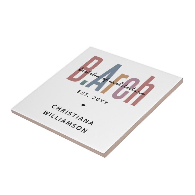 Solteiro BArch personalizado de graduação de arqui (Lateral)