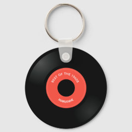 Solteiro de registro de vinilo "45" Chaveiro