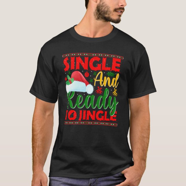 Solteiro E Pronta Para Jingle O Suéter De Natal Fe (Frente)