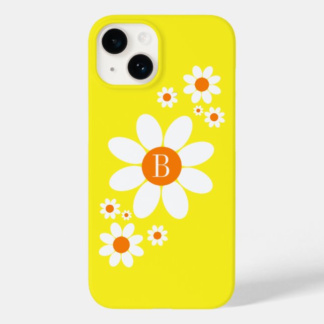 Solteiro Floral Simples e Cugado Design Amarelo In (Verso)