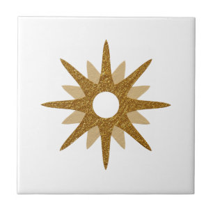Solteiro Moderno do Século médio Dourado Starbur