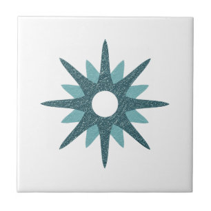 Solteiro Moderno do século médio Turquoise Starbur