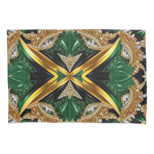 Solteiro Pillowcase com cores jamaicanas