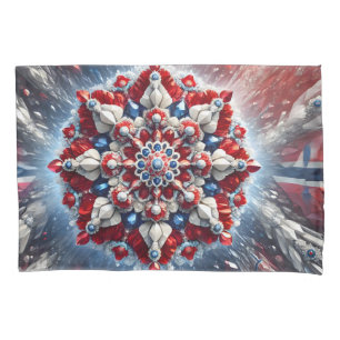 Solteiro Pillowcase com Cores Norueguesas