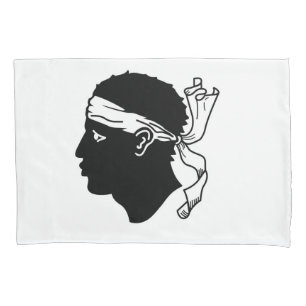 Solteiro Pillowcase com pavilhão da Córsega