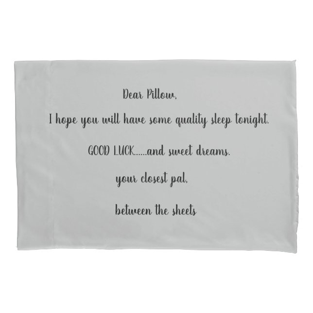 Solteiro Pillowcase, tamanho padrão (Frente)