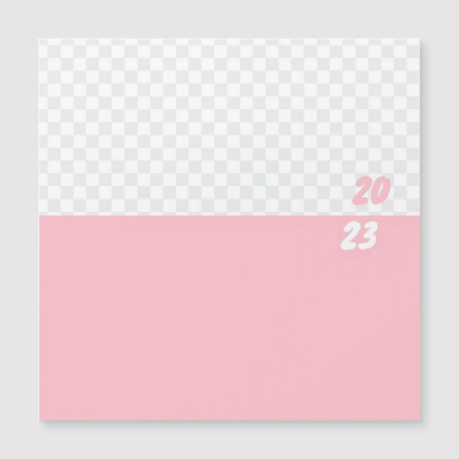 solteiro rosa superior 2023 Calendário pequeno, br (Frente)