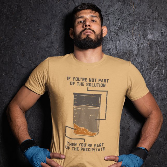Solução Divertida de Química (Chemical Elements Chemistry Teacher Lab Gag T-Shirt)