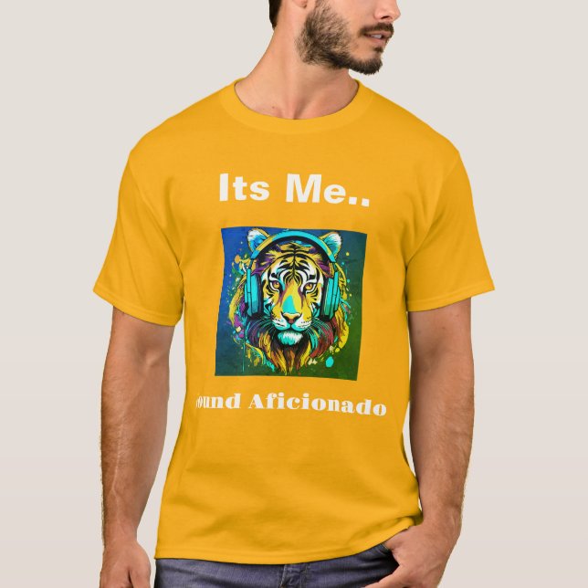 Som Aficionado: Camisa Amarela com Tigre (Frente)
