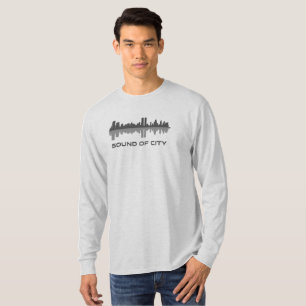 Som da Cidade Camisa de folga longa, de uso masc