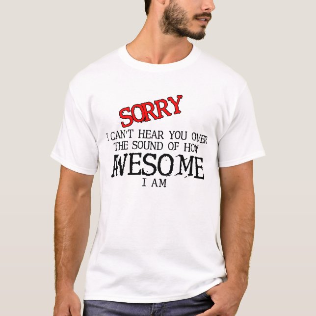 Som de Camiseta Engraçada e Divertida Humor (Frente)