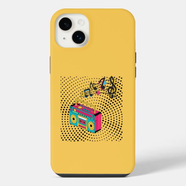 Som retro boombox. (Verso)