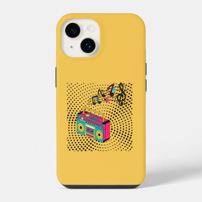 Som retro boombox. (Verso)