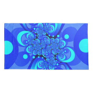 Sombras da Arte Fractal Abstrato Moderna Azul