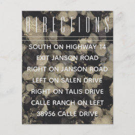 Sombras da placa de inserção do convite de casamen