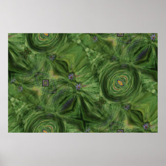 Sombras de Poster Verde~Impressão