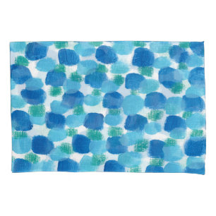 Sombras de Traços de Aquarela Azul Design Original
