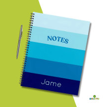 Sombras do Diário Espiral Azul