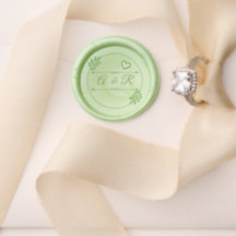 Sombras do Monograma de Casamento de Sage