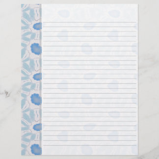 Sombras do padrão Abstrato Floral Azul