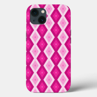 Sombras do padrão diamante fuchsia iPhone Case-Mat