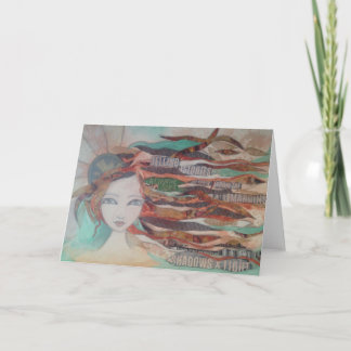 Sombras e Luz do Cartão de Saudação