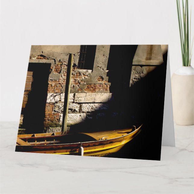 SOMBRAS VENETIANAS SOMBRA Jumbo Cartão de Saudação (Frente)