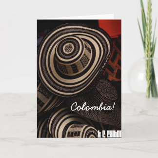 Sombrero Vueltiao, cartão de dobramento