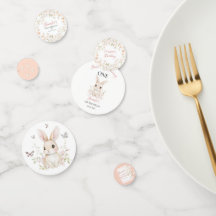 Some Bunny is Turning One Table Confetti